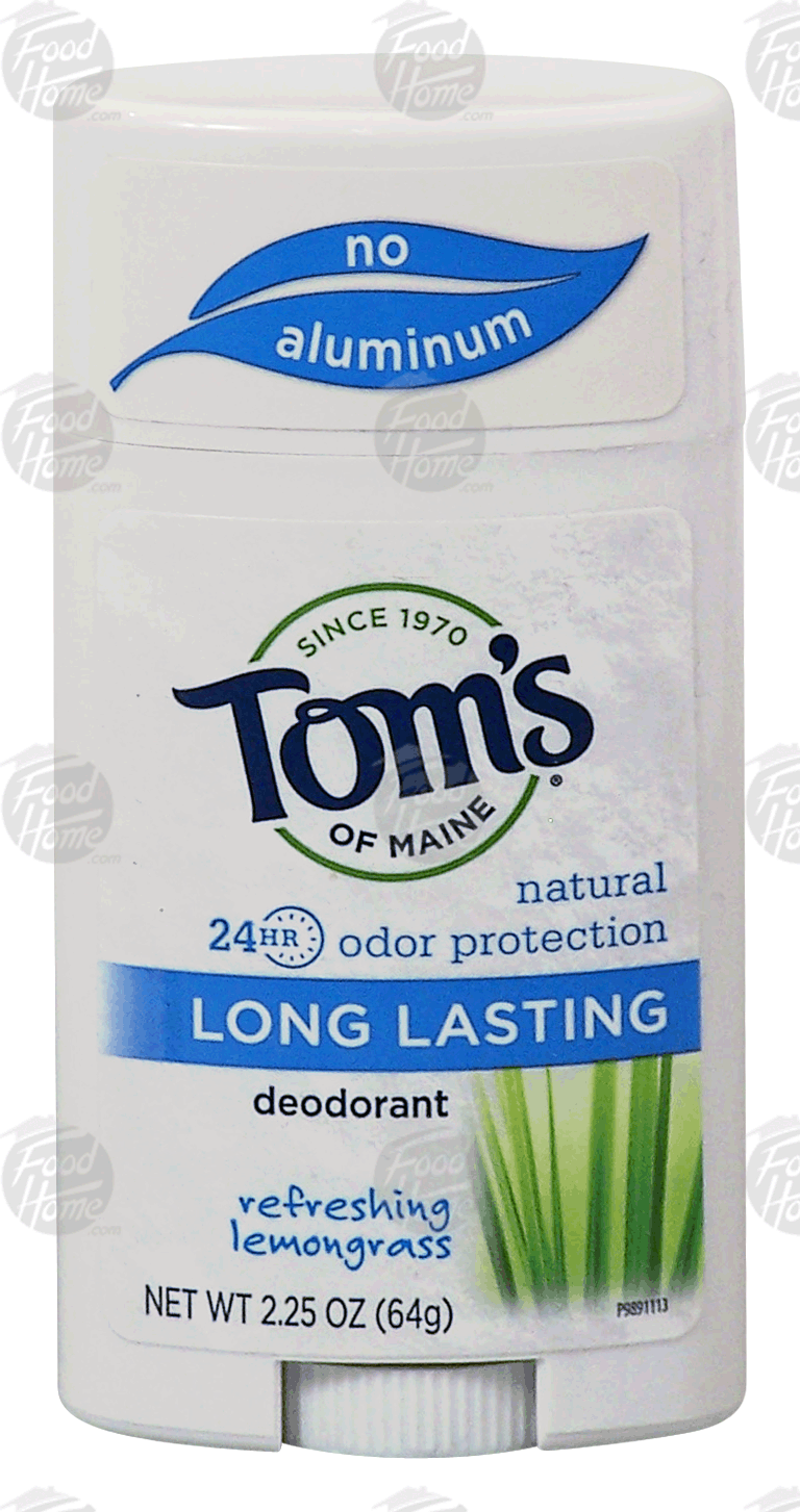 Tom's  natural odor protection, long lasting deodorant, refreshing lemongrass Full-Size Picture